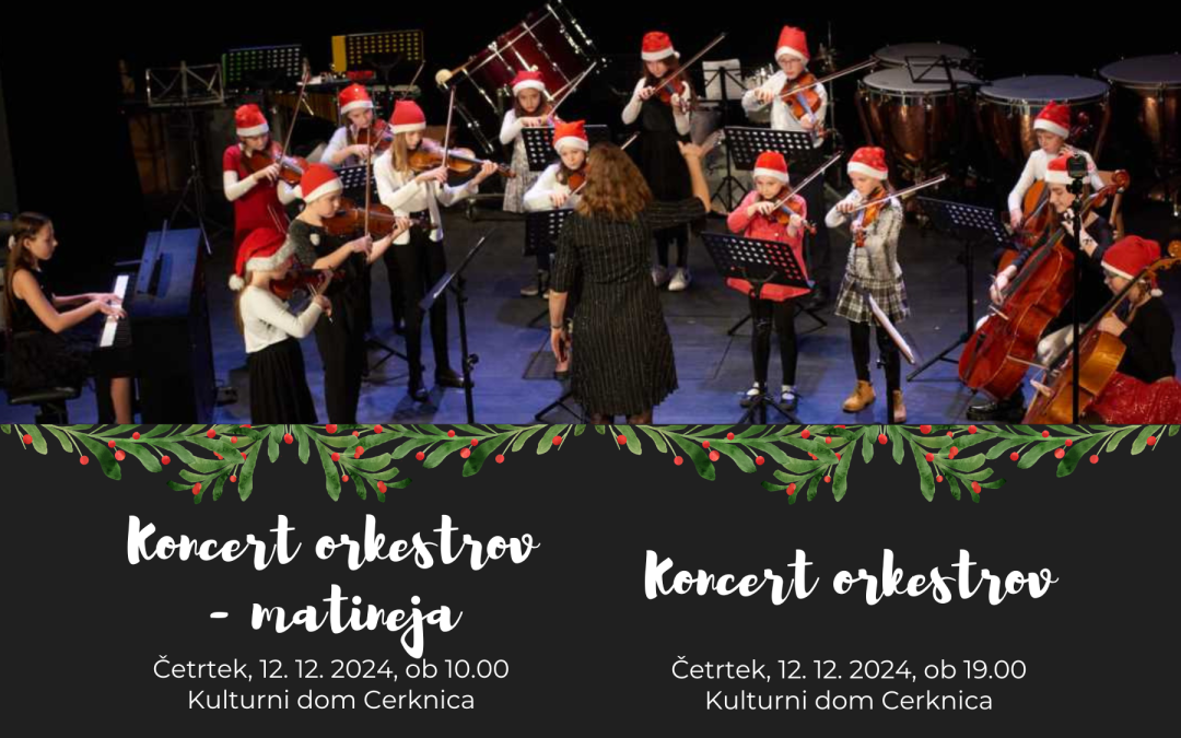 Glasbena matineja – koncert orkestrov glasbene šole Cerknica