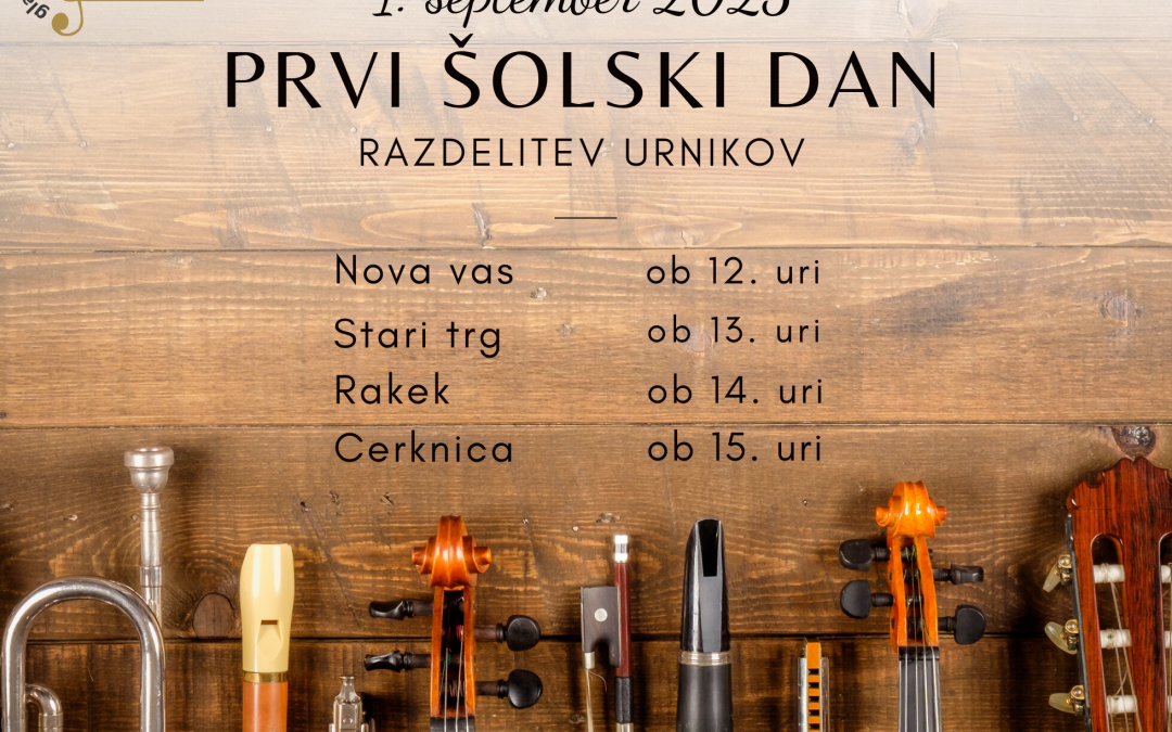 Začetek novega šolskega leta 2025/26