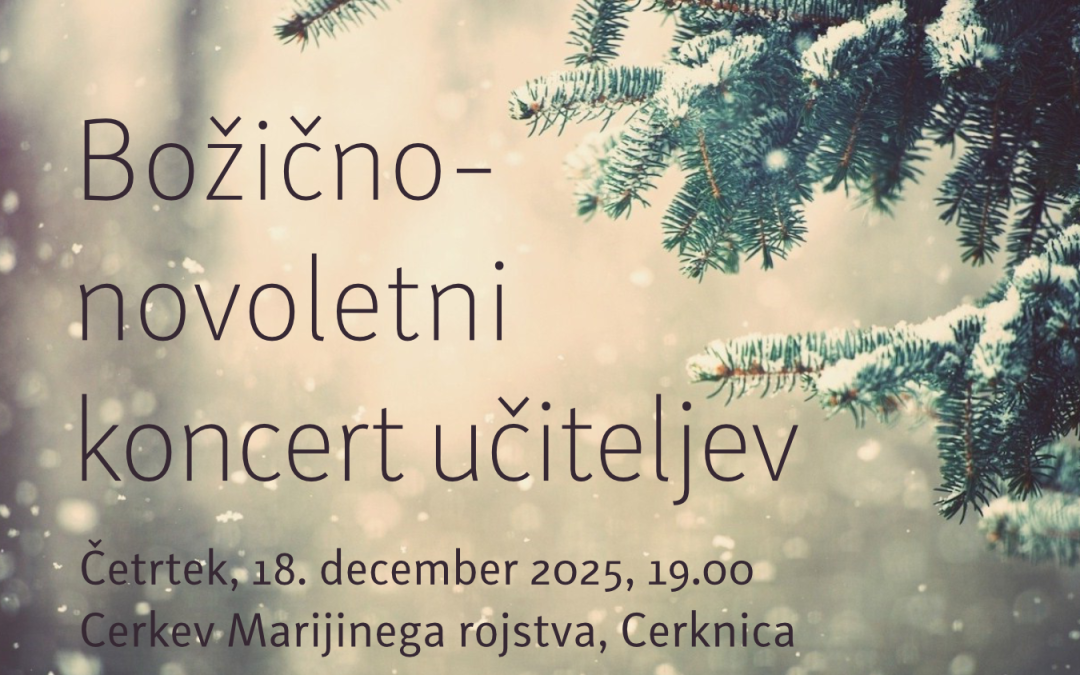 Božično – novoletni koncert učiteljev